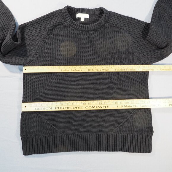Michael Kors Sweater Women Extra Large Black Chunky Cable Knit Oversized Loose - Picture 4 of 9